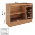 Cozinha Modulada 4 Peças Com Armários, Balcão E Torre Quente