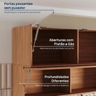 Cozinha Modulada 4 Peças Com Armários, Balcão E Torre Quente