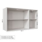 Cozinha Modulada 4 Peças Com Tampo 1 Torre 1 Aéreo 2 Balcões