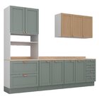 Cozinha Modulada 4 Peças Com Tampo 1 Torre 1 Aéreo 2 Balcões