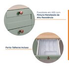 Cozinha Modulada 4 Peças Com Tampo 1 Torre 1 Aéreo 2 Balcões