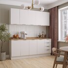 Cozinha Modulada 4 Peças Com Tampo 2 Aéreos 5 Portas E 2 Balc