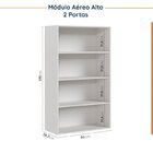 Cozinha Modulada 4 Peças Com Tampo 2 Aéreos 5 Portas E 2 Balc