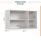 Cozinha Modulada 4 Peças Com Tampo 2 Aéreos 5 Portas E 2 Balc