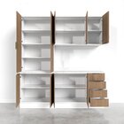 Cozinha Modulada 4 Peças Com Tampo 2 Aéreos E 2 Balcões Ipane