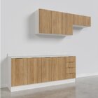 Cozinha Modulada 4 Peças Com Tampo 2 Aéreos E 2 Balcões Ipane