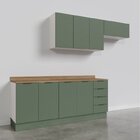 Cozinha Modulada 4 Peças Com Tampo 2 Aéreos E 2 Balcões Ipane