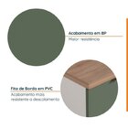 Cozinha Modulada 4 Peças Com Tampo 2 Aéreos E 2 Balcões Ipane