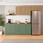 Cozinha Modulada 4 Peças Com Tampo 2 Aéreos E 2 Balcões Ipane