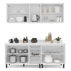 Cozinha Modulada 4 Pecas Com Tampo Amara Politorno Moveis