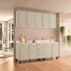 Cozinha Modulada 4 Pecas Com Tampo Amara Politorno Moveis