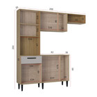 Cozinha Modulada 4 Peças Com Tampo Dora Poquema