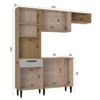 Cozinha Modulada 4 Peças Com Tampo Dora Poquema