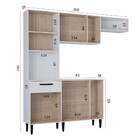 Cozinha Modulada 4 Peças Com Tampo Dora Poquema
