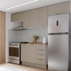 Cozinha Modulada 4 Peças Com Tampo E Rodapé 3 Aéreos E 1 Balc