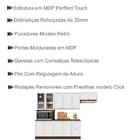 Cozinha Modulada 4 Peças Com Tampo E Rodape Unna 6 Pln