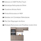 Cozinha Modulada 4 Peças Com Tampo E Rodape Unna 7 Pln