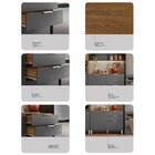 Cozinha Modulada 4 Peças Com Tampo E Vidro Alba Demóbile