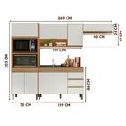 Cozinha Modulada 4 Peças Com Torre Quente Nature Off White Ja