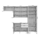 Cozinha Modulada 4 Peças Com Torre Quente Para Forno Ou Micro