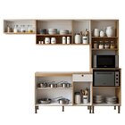 Cozinha Modulada 4 Peças Em Mdf Com Torre Quente Para Forno E