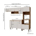 Cozinha Modulada 4 Peças Em Mdf Com Torre Quente Para Forno E