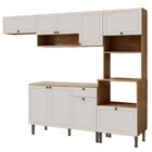 Cozinha Modulada 4 Peças Em Mdf Com Torre Quente Para Forno E