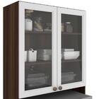 Cozinha Modulada 4 Peças Estilo Americano Nogueira Branco Unn