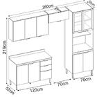 Cozinha Modulada 4 Peças Fi0002 Demobile