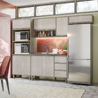 Cozinha Modulada 4 Peças Florença 8 Portas E 3 Gavetas Cor Ma