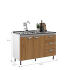 Cozinha Modulada 4 Peças Ipanema Cinnamomo