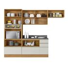 Cozinha Modulada 4 Peças Itatiaia Inova Com Porta De Vidro
