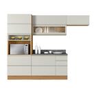 Cozinha Modulada 4 Peças Itatiaia Inova Com Porta De Vidro