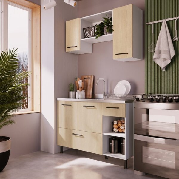 Cozinha Modulada 4 Peças Juruti Cabecasa Madeiraoriginals Bra