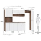 Cozinha Modulada 4 Peças Paneleiro Balcão Com Tampo Armário A