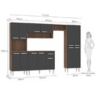 Cozinha Modulada 4 Peças Paneleiro Balcão Com Tampo Armário A