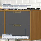 Cozinha Modulada 4 Peças Ripado Imperatriz 100% Mdf Freijó/gr