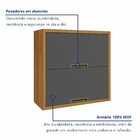 Cozinha Modulada 4 Peças Ripado Imperatriz 100% Mdf Freijó/gr
