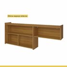 Cozinha Modulada 4 Peças Ripado Princesa  100% Mdf Freijó/off