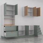 Cozinha Modulada 4 Peças Sem Tampo 1 Torre 1 Aéreo 2 Balcões