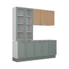 Cozinha Modulada 4 Peças Sem Tampo 2 Aéreos 2 Balcões Arizona