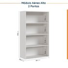 Cozinha Modulada 4 Peças Sem Tampo 2 Aéreos 5 Portas E 2 Balc