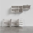 Cozinha Modulada 4 Peças Sem Tampo 2 Aéreos E 2 Balcões 2 Por