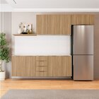 Cozinha Modulada 4 Peças Sem Tampo 2 Aéreos E 2 Balcões 2 Por