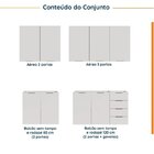 Cozinha Modulada 4 Peças Sem Tampo 2 Aéreos E 2 Balcões Ipane