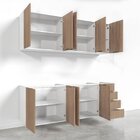 Cozinha Modulada 4 Peças Sem Tampo 2 Aéreos E 2 Balcões Ipane