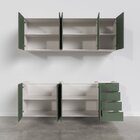 Cozinha Modulada 4 Peças Sem Tampo 2 Aéreos E 2 Balcões Ipane