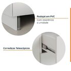 Cozinha Modulada 4 Peças Sem Tampo Com Rodapé 2 Aéreos E 2 Ba