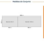 Cozinha Modulada 4 Peças Sem Tampo Com Rodapé 2 Aéreos E 2 Ba