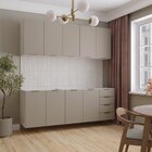 Cozinha Modulada 4 Peças Sem Tampo Sem Rodapé 2 Aéreos E 2 Ba